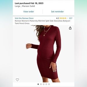 Maternity RibKnit Bodycon Pencil Dress